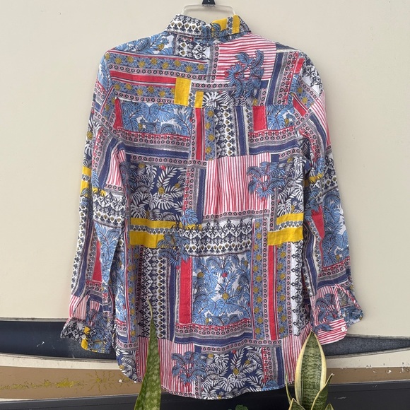 J. McLaughlin Multicolor Patterned Shirt - Picture 4 of 5